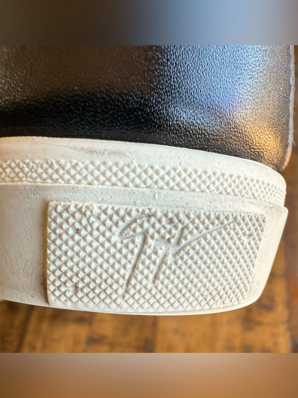 Giuseppe Zanotti Men’s Gray High-Top Designer Sneakers